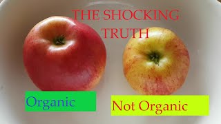 Be careful what you eat! Organic vs non organic apples