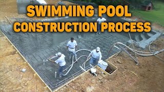 Swimming pool construction process, step by step (TimeLapse video)