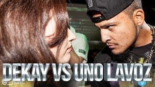 DEKAY VS UNO LAVOZ | Don't Flop Rap Battle