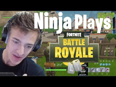 Ninja First Fortnite Game on Stream (Fortnite Gameplay)