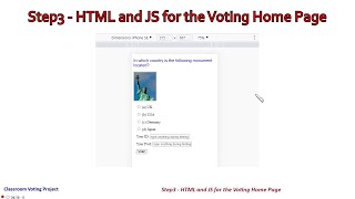Step3 - HTML and JS for the Voting Home Page | C# Console Project on Voting App