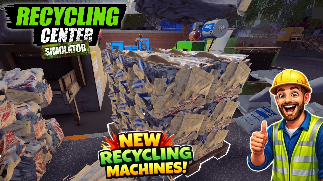 New Recycling Machines! | Recycling Center Simulator Ep. 2 - YouTube