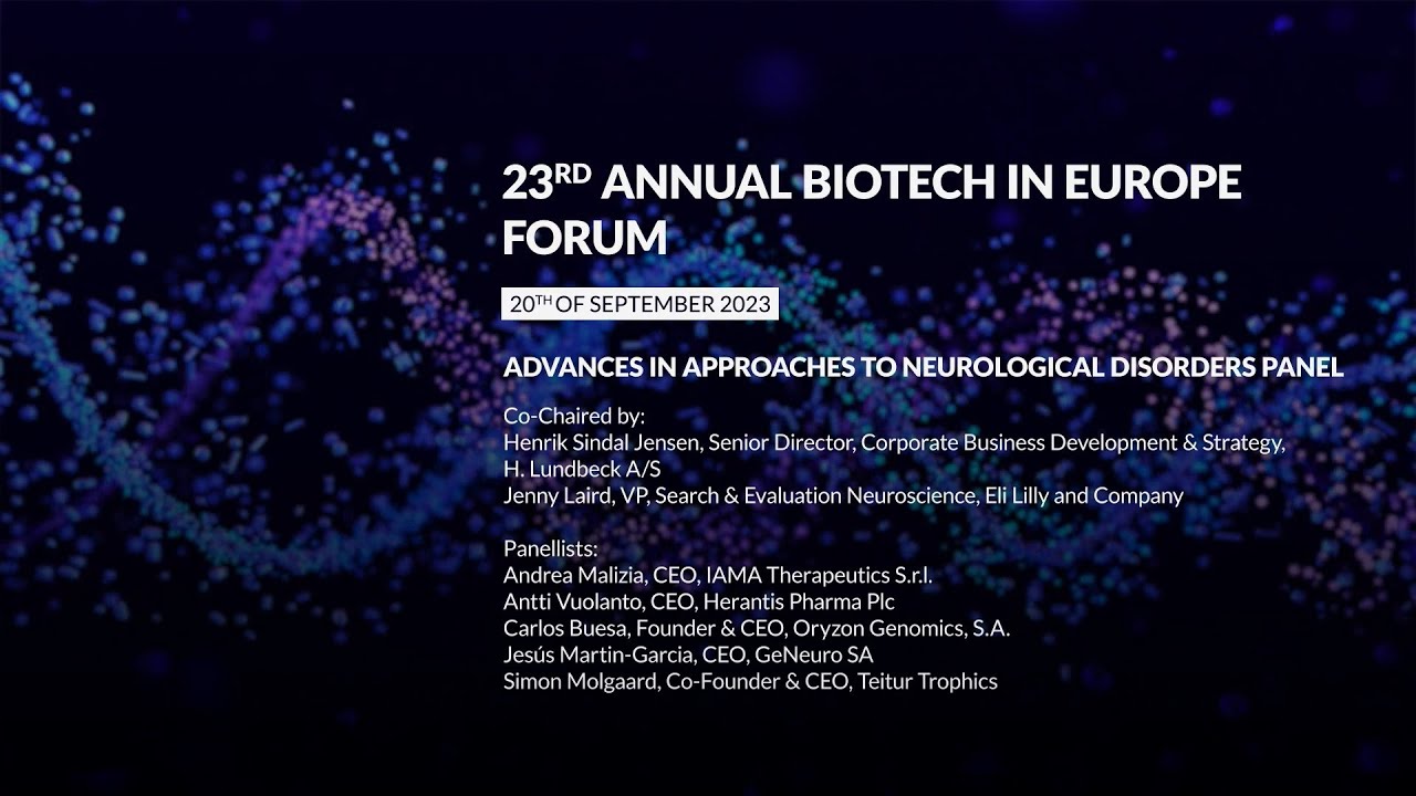 Advances in Approaches to Neurological Disorders Panel @ Sachs_BEF