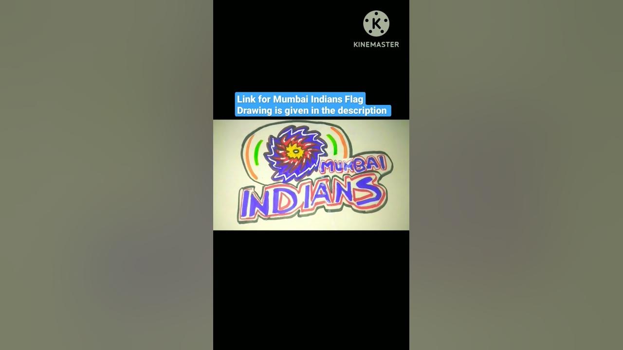 Satisfying video Mumbai Indians Flag Drawing #youtube #viral #