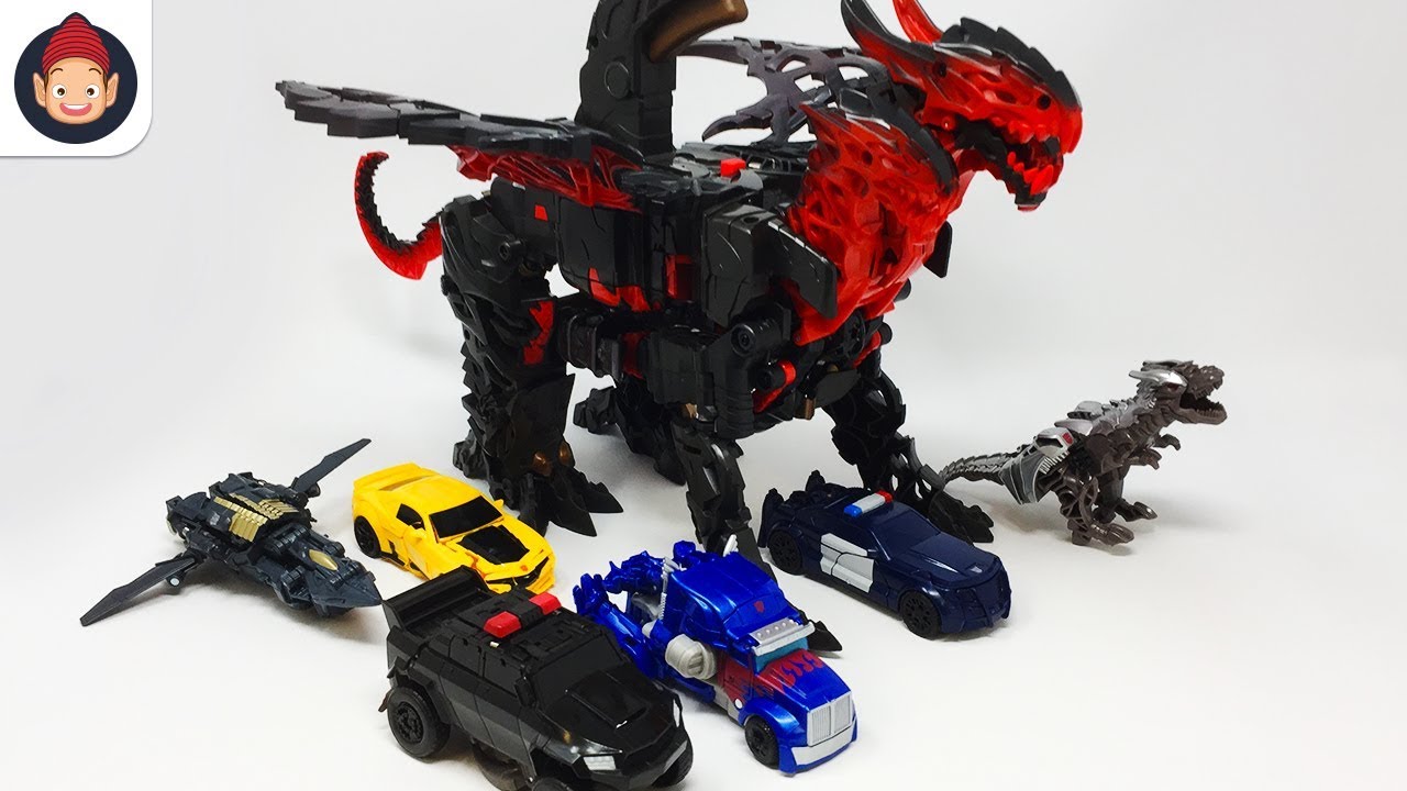 Hasbro Transformers 5in1 Mega Turbo Changer Dragonstorm Verwandeln Sound Licht 