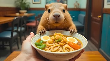🐹👩‍🍳 Capybara Chef Gets a Job  — and Melts Everyone’s Heart! 🐹🍱💖