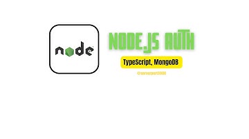 REST API Authentication with Node.js, Express, MongoDB & TypeScript