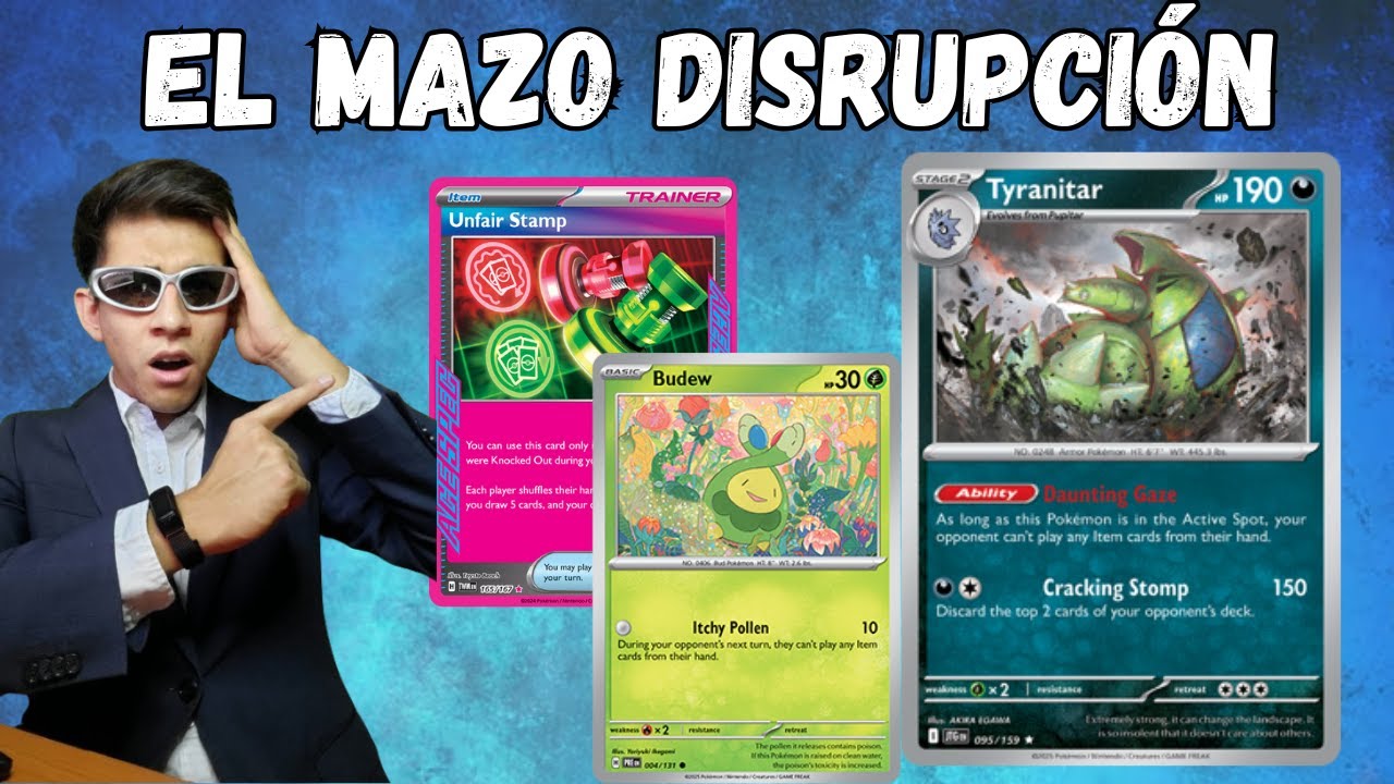 Pokémon TCG, Mazo Tyranitar.  NO DEJARAS JUGAR A TU OPONENTE, Mazo de un premio.