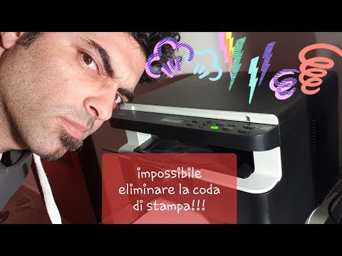 Video: Come Eliminare Una Coda Di Stampa