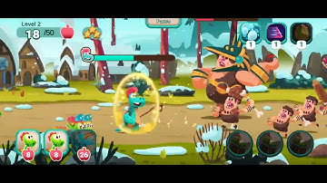Dino Bash 2 Travel Through Time Island 9 Level 1