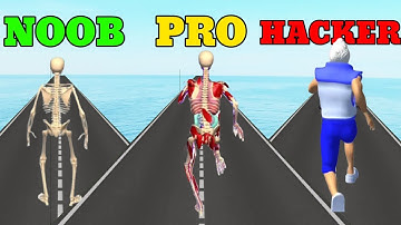 NOOB vs PRO vs HACKER in DNA Run 3D 🧬