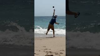 chucking the coconut !￼