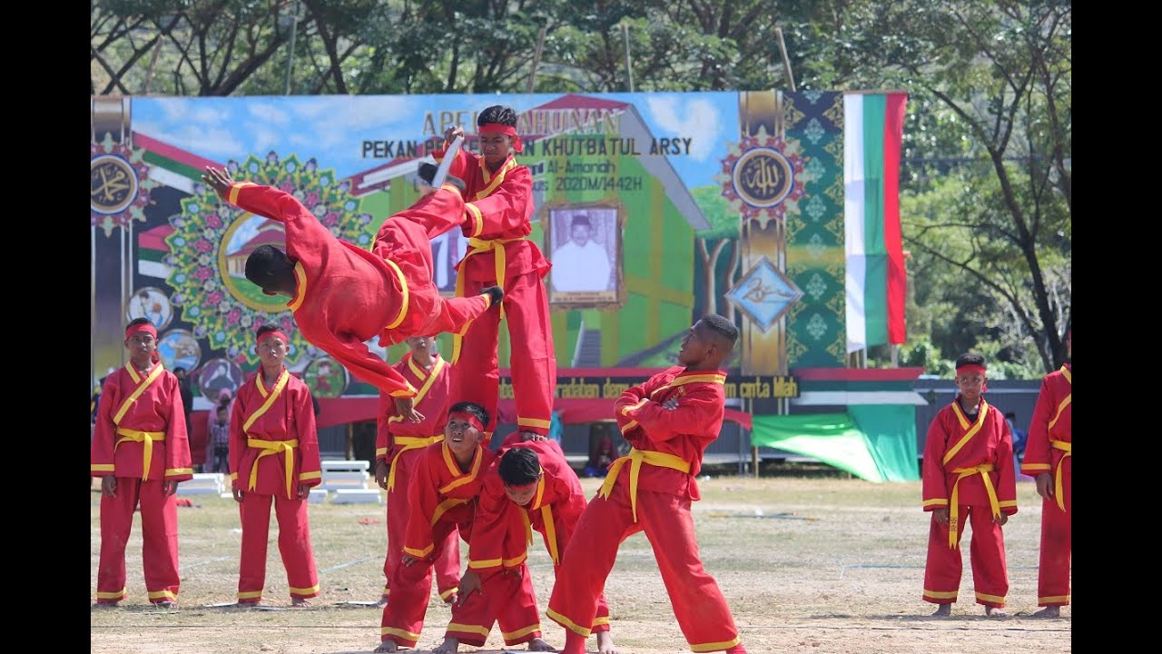Atraksi Beladiri Santri Al-Amanah Pada Apel Tahunan 2020