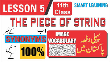 THE PIECE OF STRING First year English Lesson 5 Image Vocabulary