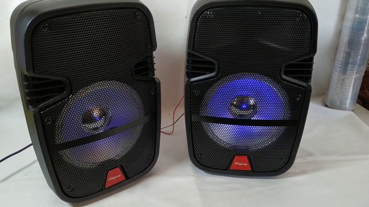 Review Combo par de bocinas activa + pasiva RIDEWAY QS-806 - YouTube