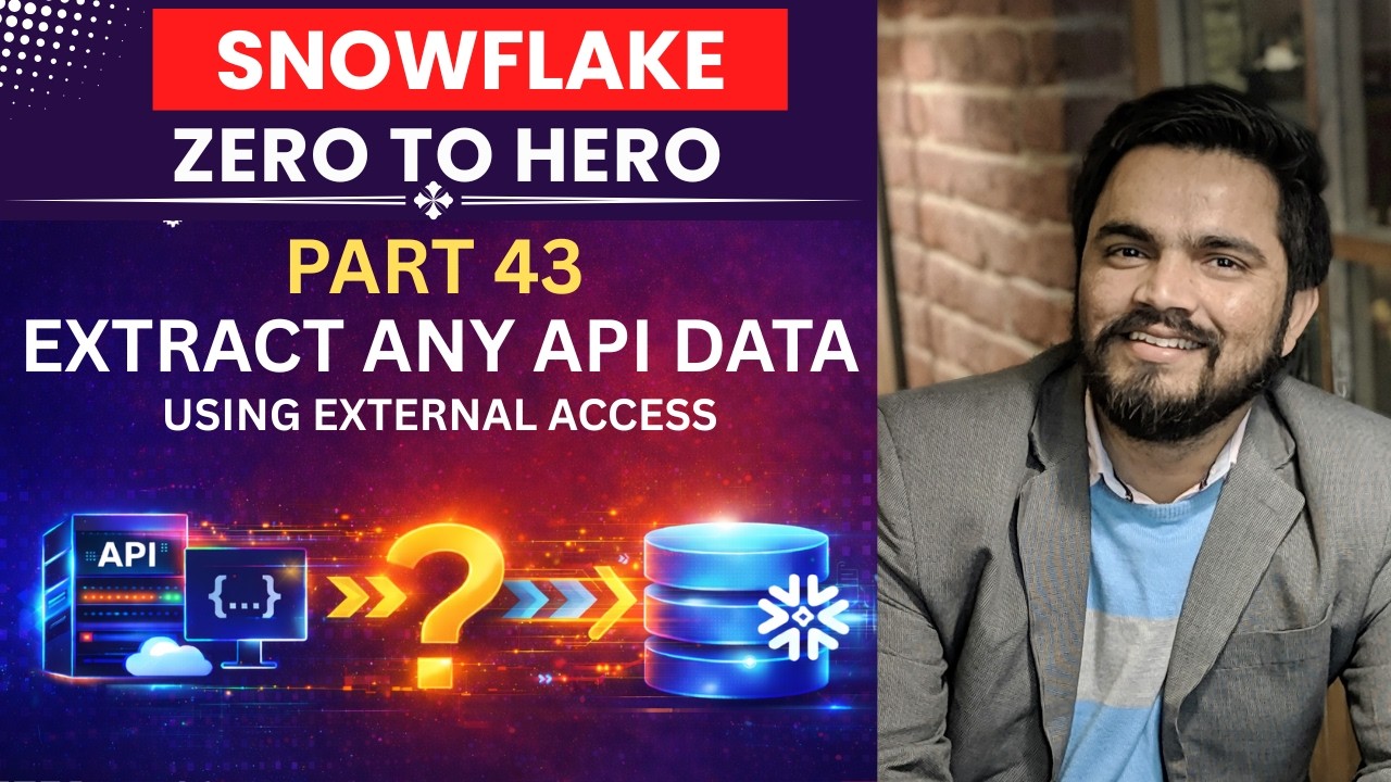 #43 How to Load API Data into Snowflake (Step-by-Step Tutorial) - YouTube