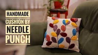 handmade cushion by needle punch/ وقتشه با پانچ یک کوسن خوشگل درست کنیم