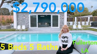 매물, 써니힐스 플러스 엘에이 럭셔리 리조트 스타일 새집 안내 투어 2021 New Building Luxury House in Sunny Hills, Fullerton, LA