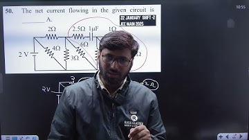 The net current flowing in the given circuit is || Jee main  22 january shift -2 2025 ||
