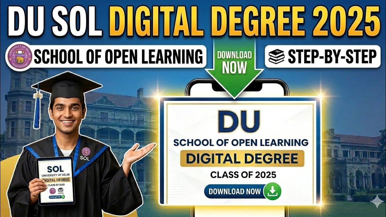 DU SOL DIGITAL DEGREE AVAILABLE 2025 PASSOUT STUDENTS| HOW TO DOWNLOAD ...