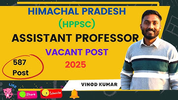 HPPSC ASSISTANT PROFESSOR VACANT POSTS 2025