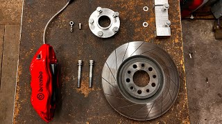Saab 93 I Og 330Mm Big Brake Kit Swap On Brembo Caliper From Megane Rs3