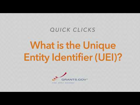 Quick Clicks: What Is the Unique Entity Identifier (UEI)?