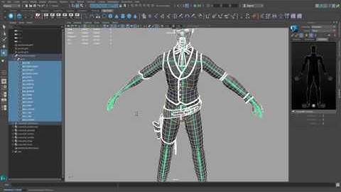 Autodesk Maya LT - Features - Roll bones in HumanIK