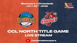 CCL NORTH CHAMPIONSHIP GAME: Sonoma Stompers vs Walnut Creek Crawdads