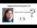 Jkl  expression franaise n4  avoir la chair de poule