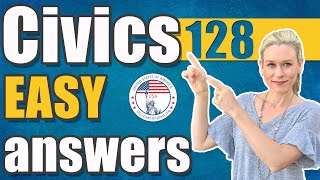 128 Civics Questions - ONE EASY ANSWER for the US Citizenship Test 2021 screenshot 3
