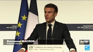 Pour Emmanuel Macron, la question de l'Ukraine s'impose au coeur de la campagne pour les européennes