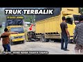 Truk Coltdisel Terbalik Akibat Patah As Roda || Tanjakan Batu Jomba - Insiden Terjadi