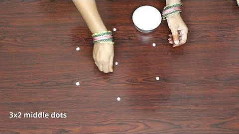 Simple rangoli designs with 3 dots🌸best easy kolam designs🌸Beautiful muggulu for daily use