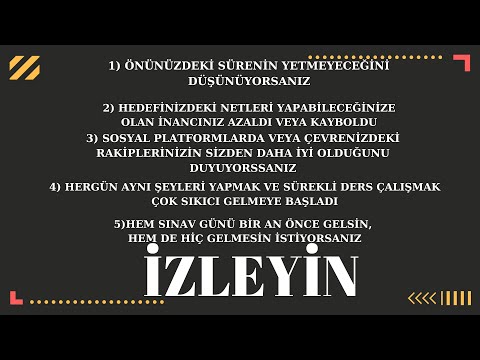 DERS ÇALIŞMAK İSTEMİYORSAN,