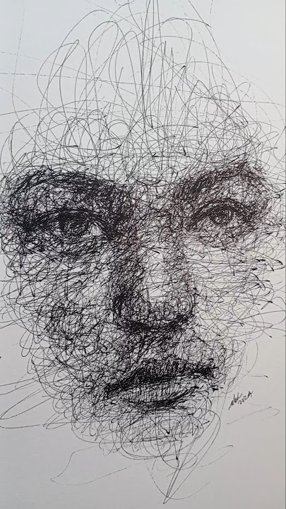 Transform Rough Sketches into Realistic Portraits #scribbling #art #drawing #scribble #drawing