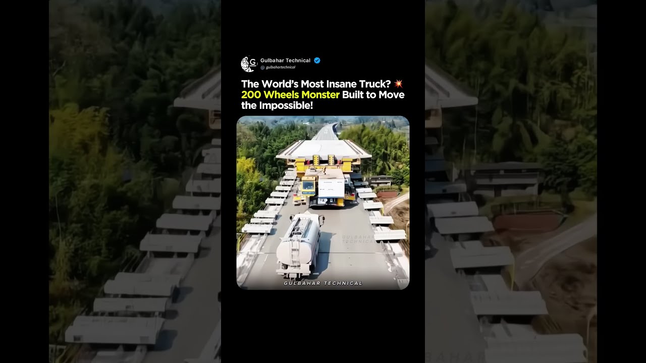 The World S Most Insane Truck 200 Wheel Beast Built To Haul Impossible 