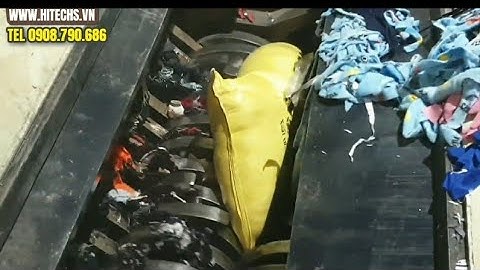 Máy nghiền rác, máy băm rác, 2 trục đa năng siêu khỏe