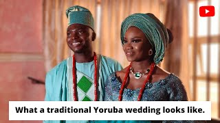 What a yoruba traditional wedding looks like in Nigeria.