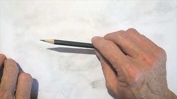 Part 2 of landscape drawing: Shading clouds in graphite pencil