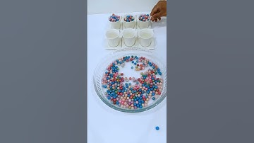 Very Satisfying and Relaxing, ASMR Beads Reverse Video, Drop and Rewind