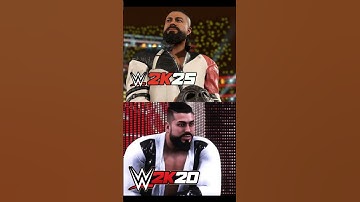 WWE 2K25 vs. WWE 2K20 Graphics Comparison #wwe2k25 #shorts