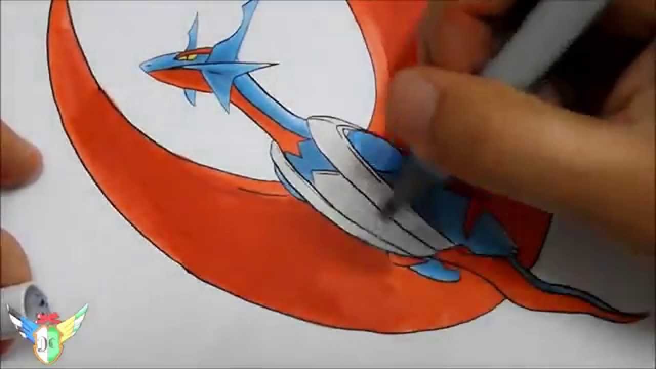 Copic Speed Draw Mega Salamence メガボーマンダ Youtube