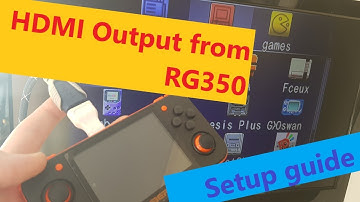 Connecting an RG350 to the TV through HDMI