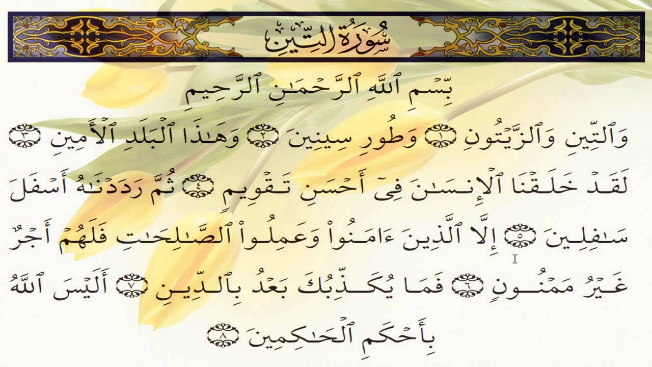 Surah At Tin 095 Recitation By Mohammed Al Barrak - YouTube