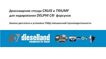 Дооснащение стендов Cruis и Triumf для кодирования форсунок Delphi C4i