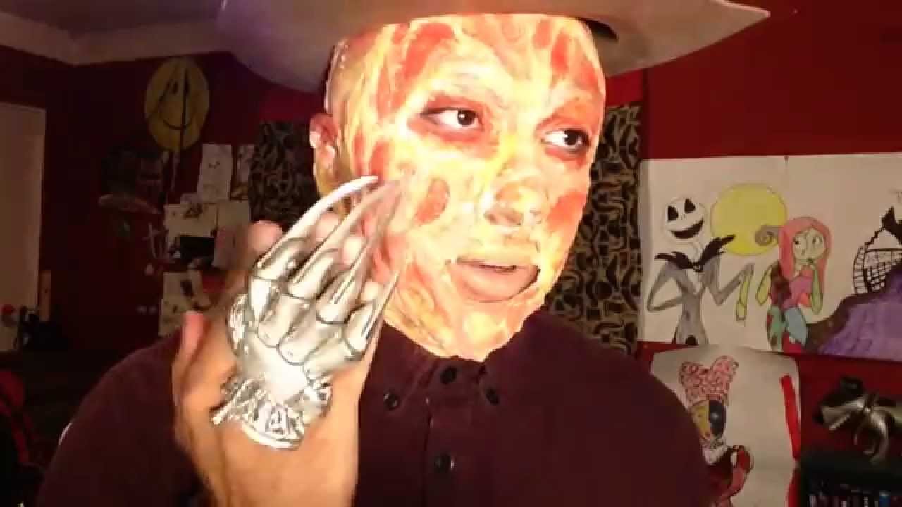 Freddy Krueger Makeup tutorial YouTube