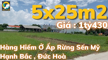 🔴Bán đất Long An 380 | HÀNG HIẾM 5m ngang ngay Ấp Rừng Sến Mỹ Hạnh Bắc Đức Hoà