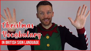 Christmas Vocabulary in British Sign Language (BSL)
