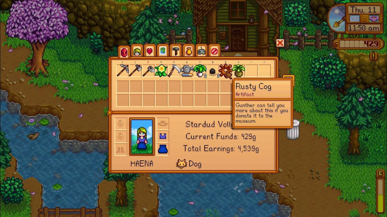 How to get a Rusty Cog artifact Stardew Valley YouTube